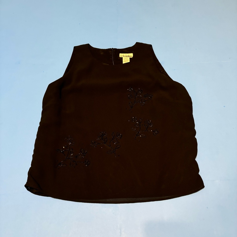 ❤️After Dark black sleeveless top size extra large